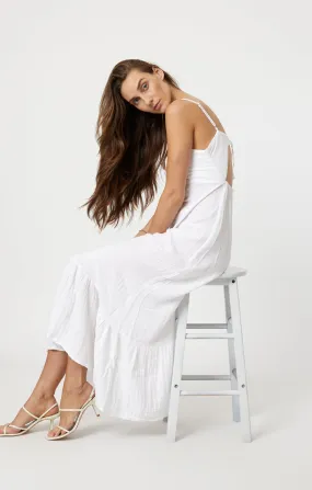 WOVEN MAXI DRESS IN WHITE