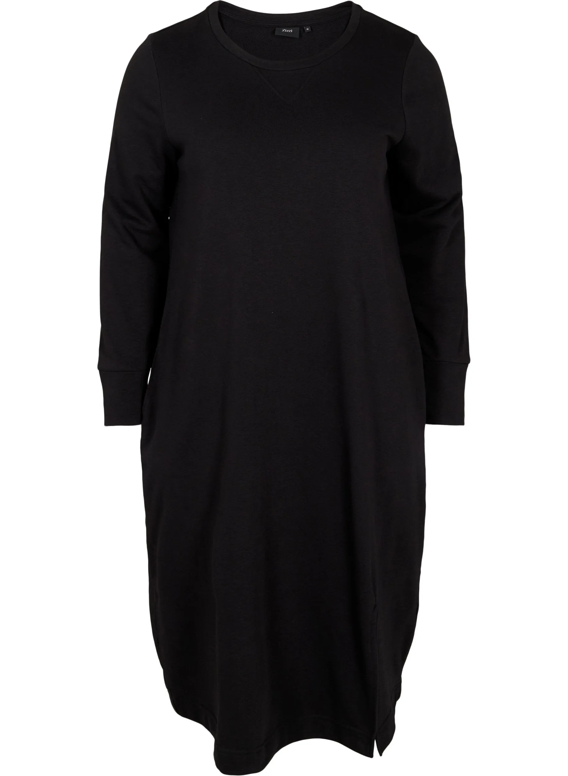 Zizzi Sia Sweater Dress in Black